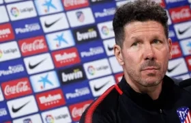 Diego Simeone, técnico del Atlético de Madrid.