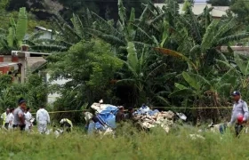 Lugar del accidente. 