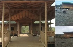 La cabaña hacía parte de las construcciones diseñadas para tener mejores condiciones de seguridad y comodidad