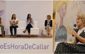 En el evento participaron Jineth Bedoya y Adriana Lucía.