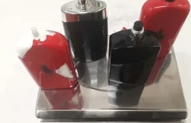 Droga diluida hallada en frascos de lociones.