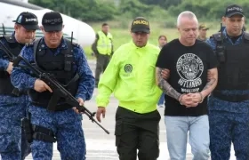 John Jairo Velásquez fue trasladado por la Policía a Valledupar.