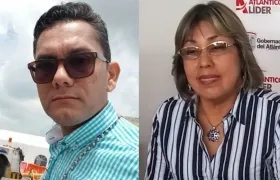 El gestor Hugo Silvera y la directora de la Casa Museo Julio Flórez, Margarita Macías.