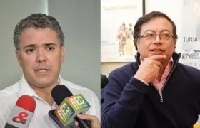 Iván Duque y Gustavo Petro. 