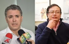  Iván Duque y Gustavo Petro