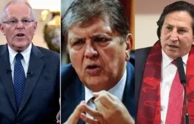 Pedro Pablo Kuczynski, Alan García y Alejandro Toledo.