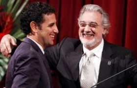 Los tenores Juan Diego Flórez y Plácido Domingo.