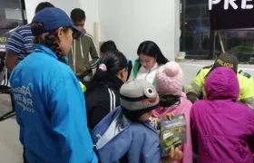 Secretaría de Integración Social en su labor en Corabastos.