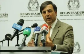 El registrador nacional, Juan Carlos Galindo.