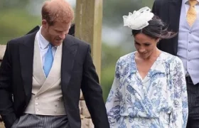 Los duques de Sussex en una boda este fin de semana.