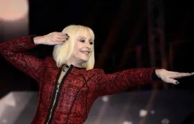  La cantante, actriz y presentadora italiana Raffaella Carrà.