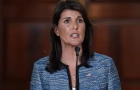 La embajadora de ese país ante la ONU, Nikki Haley.