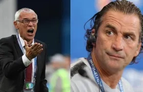 El técnico de Egipto, Héctor Cuper y el de Arabia Saudí, Juan Antonio Pizzi.