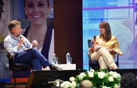 Presidente hizo el balance del sector laboral en un conversatorio con la Ministra de Trabajo, Griselda Restrepo.