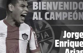 Jorge Arias, nuevo jugador de Olimpia. 