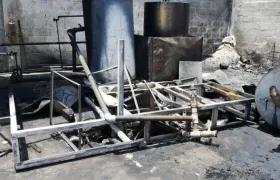 Lugar donde ocurrió la explosión.