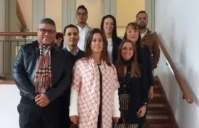 Delegación que lideró la propuesta en Bogotá.