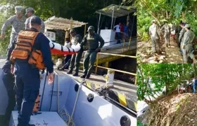 Operativo de rescate de la Armada Nacional.