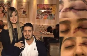 Daniela Ahumada Comas y su esposo Mateo Cabrera.