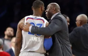 LeBron James y Magic Johnson.