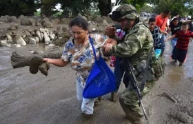Familias están afectadas con el desbordamiento de los ríos  los desbordamientos de los ríos Meta, Bita y Orinoco.