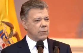 Juan Manuel Santos, presidente.