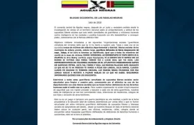 Este es el panfleto que apareció.