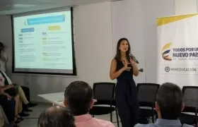 La Ministra de Educación, Yaneth Giha.