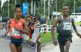 Gudeta y Getahun ganaron el Medio Maratón de Bogotá.