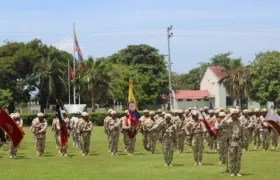 El Ejército Nacional celebrando su aniversario.