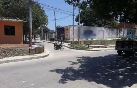 En esta esquina de Siete de Abril fue herido el joven del carro de mula.
