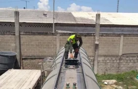 La droga fue hallada en un tractocamión.