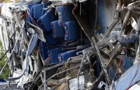 Bus accidentado en Ecuador