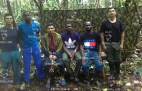 Los secuestrados por el ELN. 
