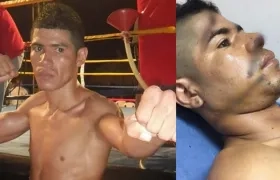 Boxeador colombiano Luis Flórez. 