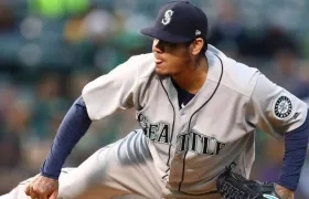 Felix Hernández, pelotero venezolano. 