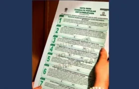 Esta es la tarjeta de la Consulta Anticorrupción que entregarán en los puestos de votación.
