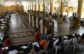 Así luce el Instituto La Salle en la jornada de la Consulta Anticorrupción.