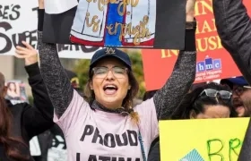 Protesta de hispanos.