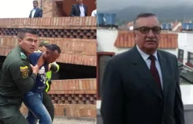 El presunto asesino Amaury García Berrocal y la víctima, Luis Carlos Castillo.