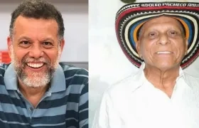 El padre Alberto Linero y el compositor Adolfo Pacheco.