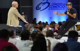 El Alcalde Alejandro Char durante su intervención. 