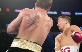 Acción del combate en Las Vegas, Estados Unidos.