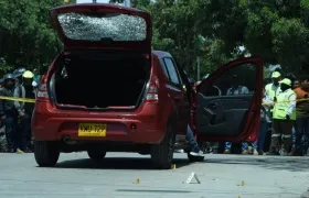 Lugar donde fueron asesinados los dos contratistas de una empresa de vigilancia que prestaban servicios a Electricaribe.