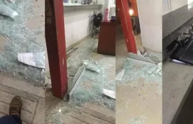 Daños causados en el Hospital Juan Domínguez Romero de Soledad.