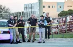 Lugar del tiroteo en la escuela de Parkland.