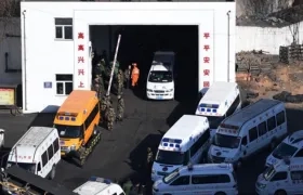 Imagen de la entrada a la mina de carbón.