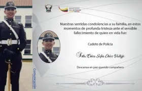 La cadete ecuatoriana Erica Chico Vallejo.