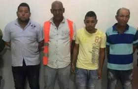Los cuatro capturados.