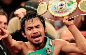Manny Pacquiao, boxeador filipino. 